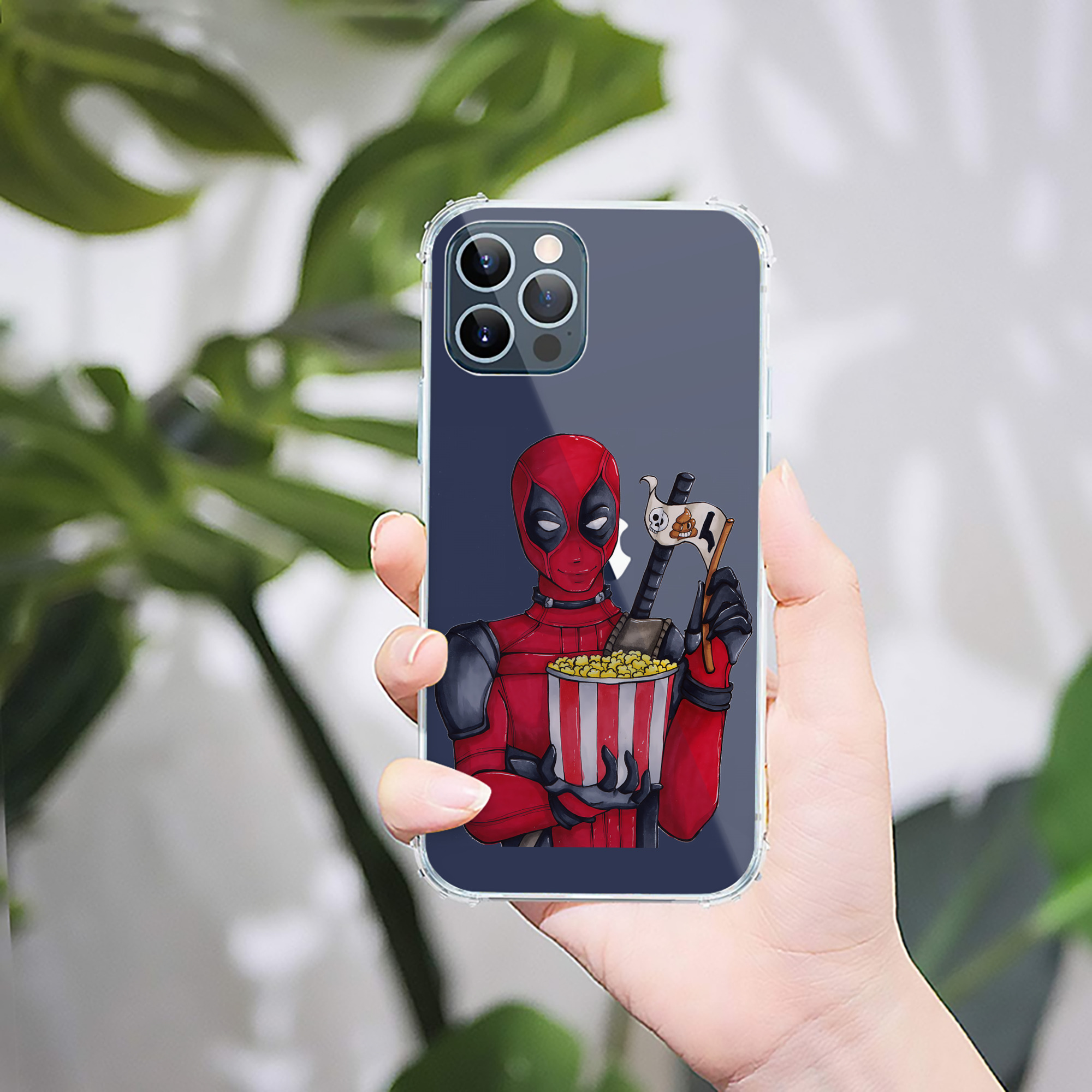 （画像用） Deadpool デッドプール 【iPhone 12シリーズ対応】透明スマホケース（クリアソフトケース）